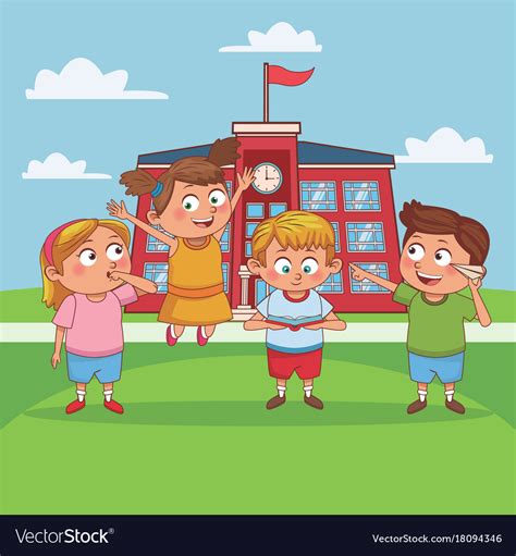 Cartoon Kids School