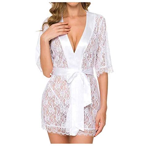 Womens Sexy Lingerie Set Plus Size Babydoll Nachtkleding Kimono Badjas