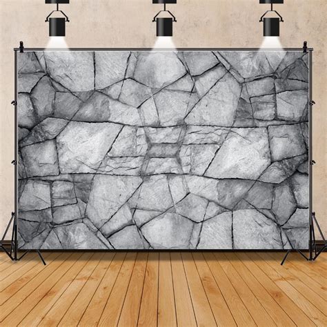 Amazon Leowefowa X Ft Vinyl Stone Wall Backdrop Grey Brick Wall