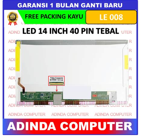 lcd led layar screen    pin tebal lazada indonesia