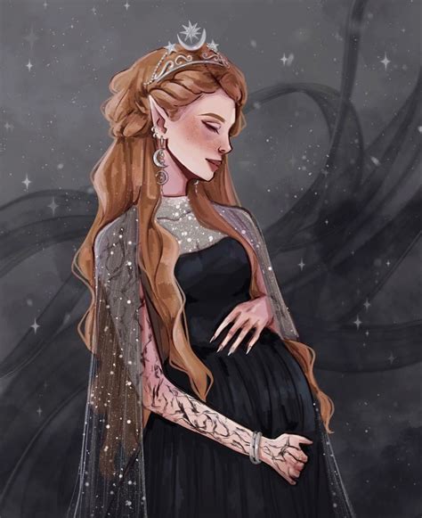 Jade On Instagram Commission I Did For Oceanfairym Pregnant Feyre