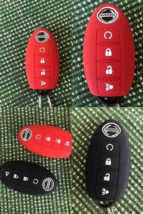 Silicone 4 Button Car Key Fob Cover For Nissan Maxima Altima Sentra