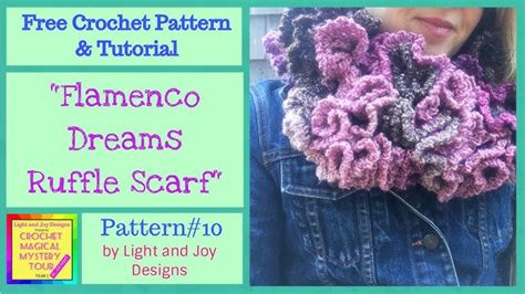 Ruffled Spiral Scarf Pattern Youtube