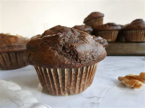 Healthier Double Chocolate Muffins Half The Sugar