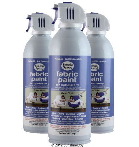 Simply Spray Upholstery Fabric Spray Paint 8 Oz Can 3 Pack Periwinkle Buy Online In Uae Hi