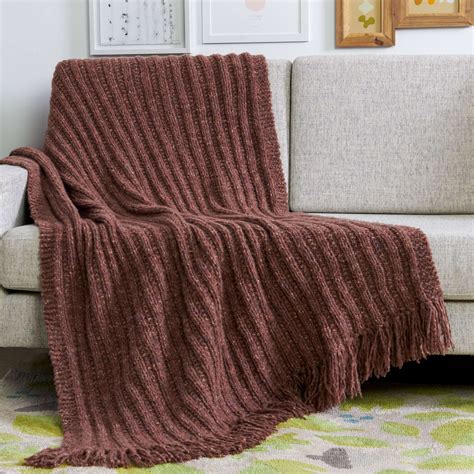 Knitting Patterns Galore Subtle Rib Blanket