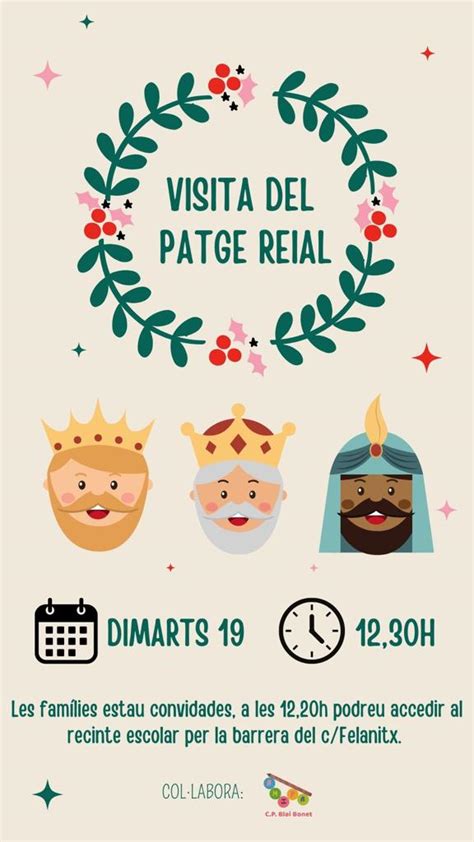 Visita Del Patge Reial Ceip Blai Bonet