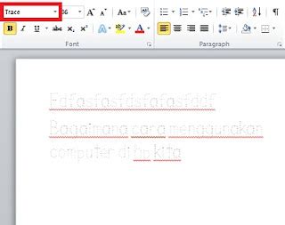 Font Putus Putus Di Word ITugas