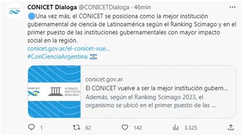 El Conicet fue elegido como la mejor institución científica de América ...