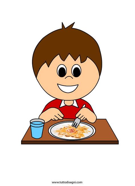 Bambino Che Mangia Bambino Che Mangia Disegno Caricaturale Bambini