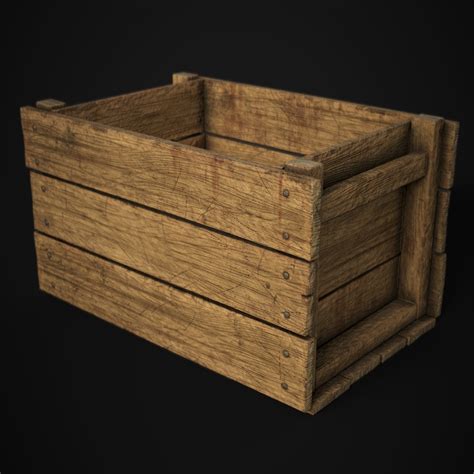 3d Wooden Crate Model Turbosquid 1311165