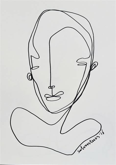 Continuous Line Drawings Solo Line Art 366daysproject Behance