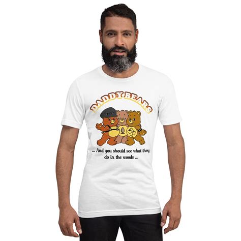 Gay Bear Shirt Daddy Bears Funny Cartoon Tee Leather Daddy Pride Flag Colors Kinky Cute Teddy