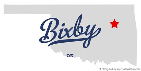 Map of Bixby, OK, Oklahoma