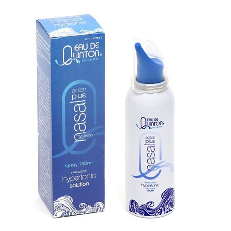 Spray Nasal Eau De Quinton Action Plus Hypertonique Pour L Hygi Ne Du Nez