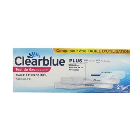 Clearblue Plus Test De Grossesse 2 Tests