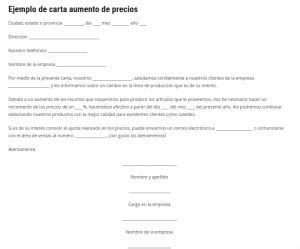 Ll C Mo Redactar Una Carta De Aumento De Precios A Tus Clientes