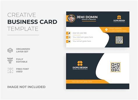 Premium Vector Professional Modern Business Card Design Premium Vector