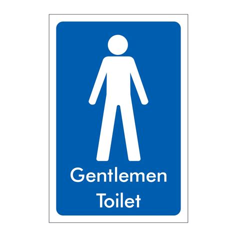 Gentlemen Toilet Sign British Safety Signs