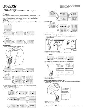 Pro sKit MT 7071K 取扱説明書 Manualzz