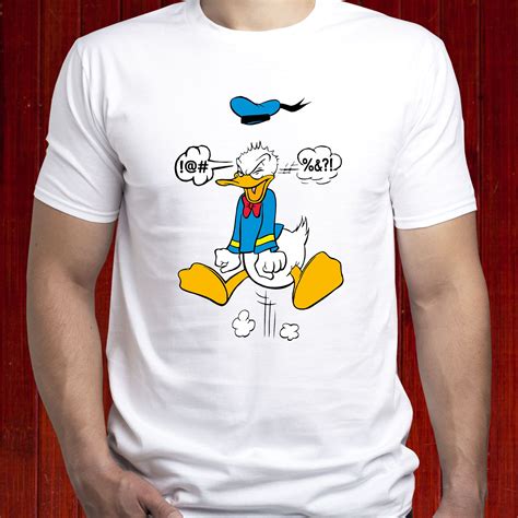 Angry Donald Duck T-Shirt Donald Duck Swearing Tshirt Disney | Etsy