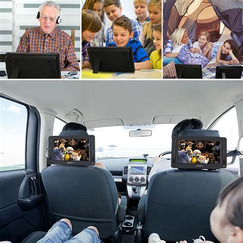 10 1 Dual Screen Dvd Player Tft Screen Car Backseat Headrest Portable Usb Sd Hd 607128741695 Ebay