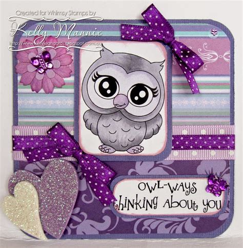 Whimsy Stamps Challenge Blog Owl Ways Thinking Of You