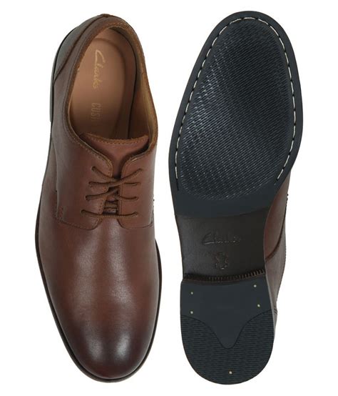 Clarks Derby Genuine Leather Brown Formal Shoes Price In India Buy