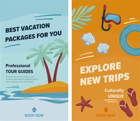 Premium Vector | Best vacation packages for you website pages