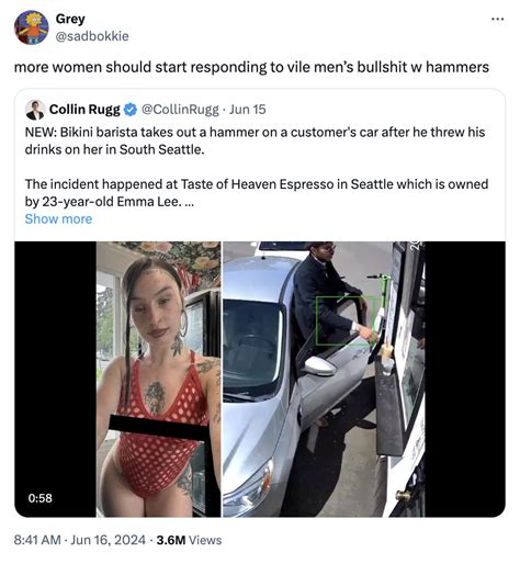 More Women Should Do This Bikini Barista Seattle Coffee Drive Thru Fight Video Know Your Meme