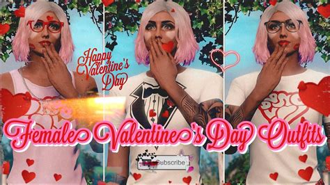 Gta 5 Online Cute Female Valentines Day Outfits ️ No Glitches [ Xbox Ps4 5 Pc ] Youtube