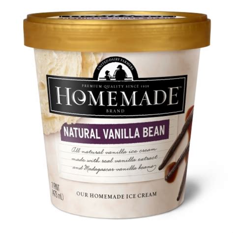 Homemade Brand Natural Vanilla Bean Ice Cream Pint 16 Oz King Soopers