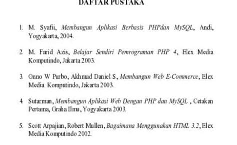 Contoh Daftar Pustaka Yang Baik Dan Benar Gudang Makalah Eroppa