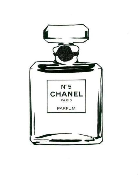 Chanel Perfume Bottle Drawing