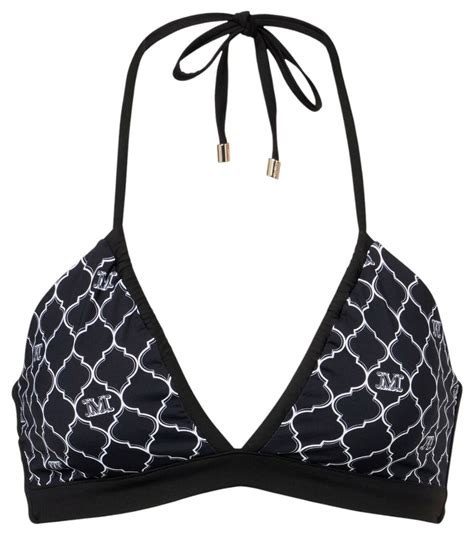 Max Mara Anna Printed Halterneck Bikini Top Max Mara