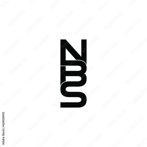 nbs letter original monogram logo design Stock Vector | Adobe Stock