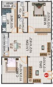 Svs Hanu Teja Residency Floor Plans Kapra Hyderabad