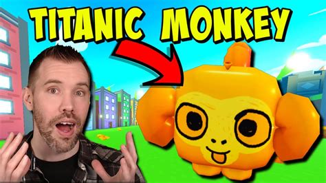 I Finally Got A Titanic Balloon Monkey In Pet Simulator X Youtube