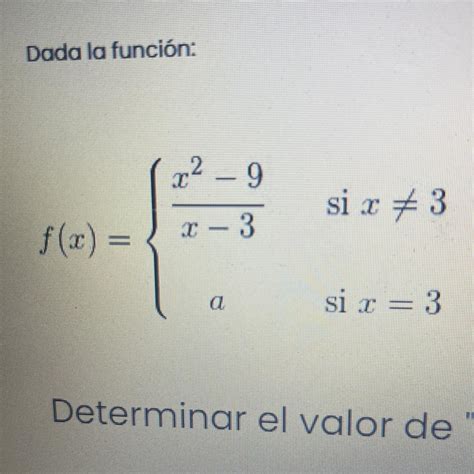 2 9 F X X 3 A Sir 3 Sir 3 Determina El Valor De Apara Que La