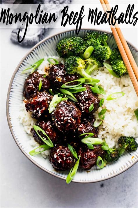 Sticky Mongolian Beef Meatballs Minute Recipe Platings Pairings