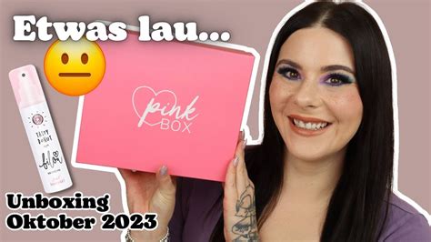 Etwas Lau Pinkbox Oktober Unboxing Youtube