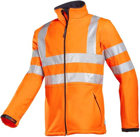 Sioen Genova Hi Vis Orange Softshell Jacket