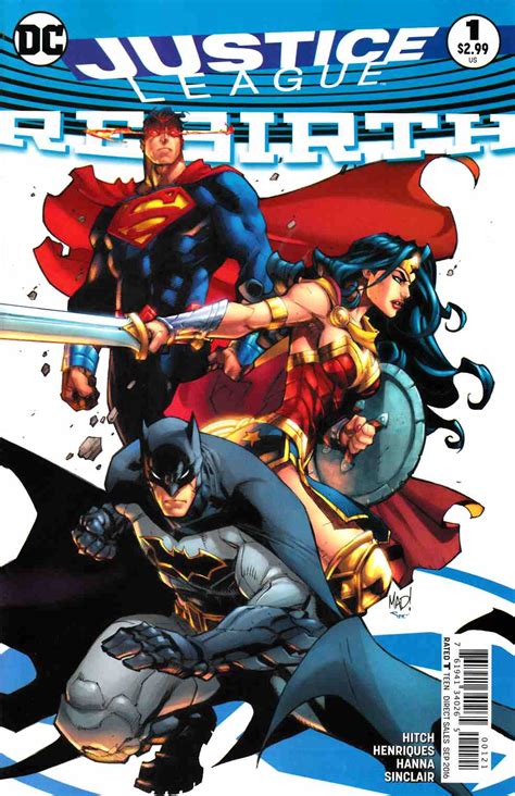 Justice League Rebirth 1 Madureira Variant Cover DC Comic