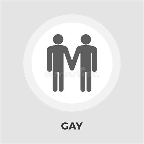 Gay Sign Flat Icon Stock Vector Illustration Of Engagement