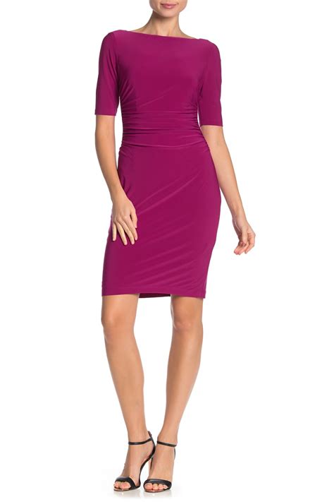 Vince Camuto Ruched Jersey Sheath Dress Regular And Plus Size