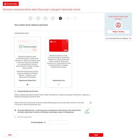 Jak założyć konto w Santander przez internet Krok po kroku