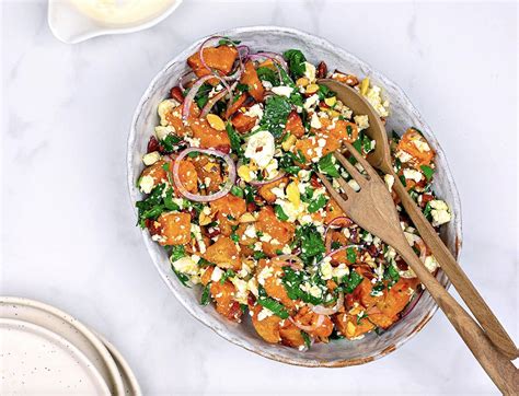 Recette Salade De Patate Douce Feta Et Persil Marie Claire