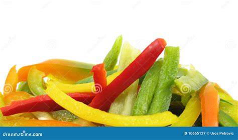 Sliced bell peppers stock image. Image of background - 10665127