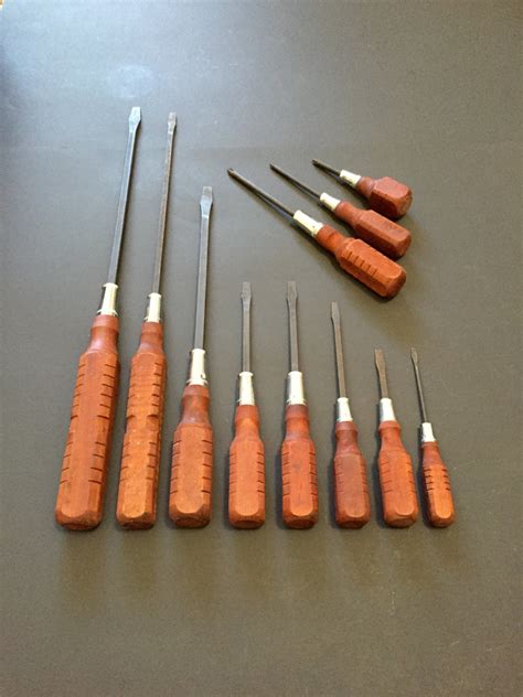 Screwdriver Set With Wood Handles Tool Set Philips