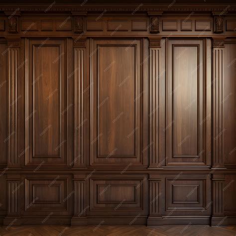 Premium AI Image | Luxury wood paneling background or texture highly ...